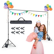 7x10Ft Photography Background Backdrop Support Stand Kit for Newborn Live Stream