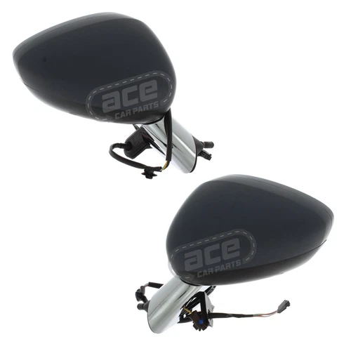Electric Wing Door Mirrors DS3 2015-2020 Chrome Arms And Primed Covers 1 Pair