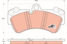 Bremsbeläge für VW Touareg 7L Porsche Cayenne 9PA 02-10