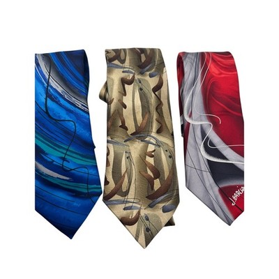 Renzo Steve Harvey Collection Men's Neckties 100% Silk Paisley Pattern Pack of 3