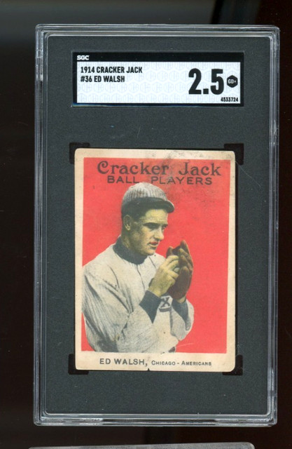 1914 Cracker Jack #36 Ed Walsh SGC 2.5