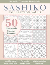 Printable Stick and Stich Sashiko Hand Embroidery Patterns Bundle of 50