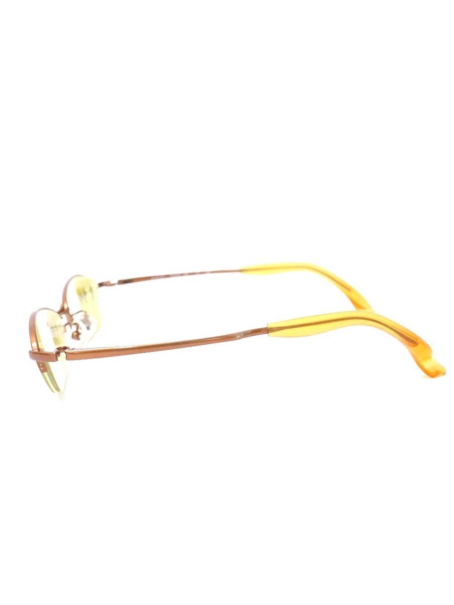 999.9 Ｓ-612T 999.9 Four Nines S-612T Glasses Orange Metal Frame Half Rim