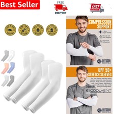 Cooling UV Sun Sleeves for Men Women - UPF 50 Tattoo Cover Protection