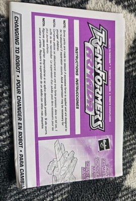 Transformers Armada Thundercracker Instruction Booklet Only Mint 2003 Free S/H