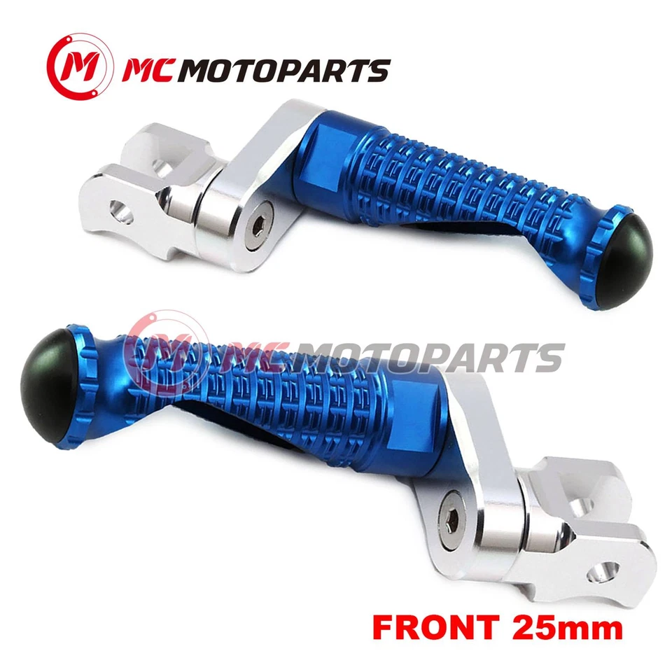 For Yamaha YZF 1000 R THUNDERACE 96-00 MPRO 25mm Extended BLUE Front Foot Pegs Foto 2 de 4