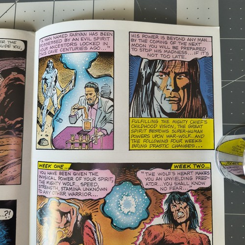 Vintage Werewolf The Last Warrior NES Fold-Out Mini Comic Promo Insert Data East - Picture 13 of 19