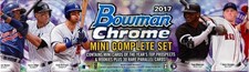 2017 BOWMAN CHROME BASEBALL MINI FACTORY SET BLOWOUT CARDS