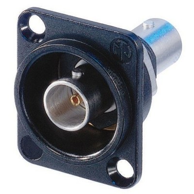 Neutrik NBB75DFI-B, BNC Einbaubuchse, D-Norm Stecker