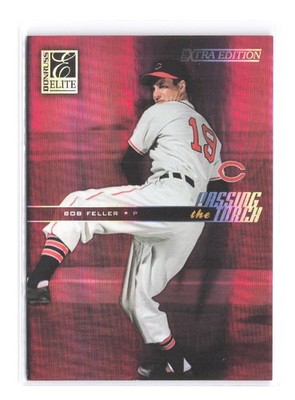 2004 Donruss Elite Extra Edition Bob Feller Jeremy Sowers /500 Passing the Torch