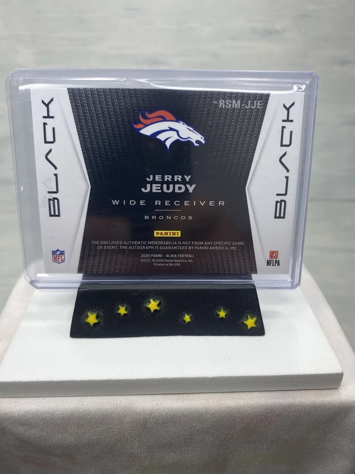 2020 Panini Black Jerry Jeudy Rookie RC  RPA /50 #RSM-JJE  - Image 2 of 4
