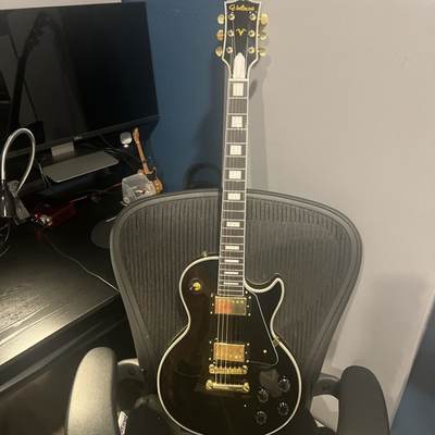 #ad #ad  Beautiful Lp Style Black Electric Guitar $350.00