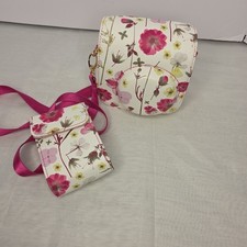 Fujifilm INSTAX Mini 12 Camera Case Crossbody Floral Strap Pouch w/Film Pocket