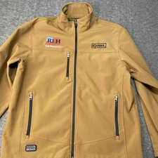 DRI DUCK Jacket Mens Medium Brown Softshell Water-Resistant Casual Hunting