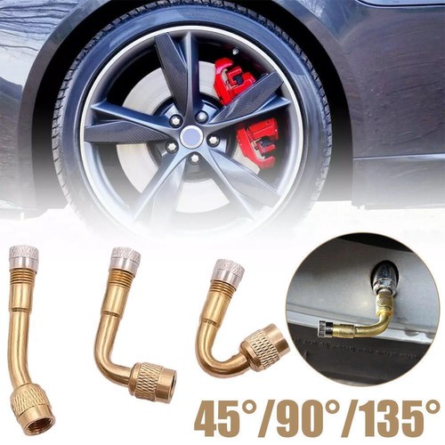 45/90/135 degree ANGLED TYRE VALVE EXTENSION-CAR-TRUCK-MOTORBIKE-BIKE ETC D0Z3 - Picture 7 of 24