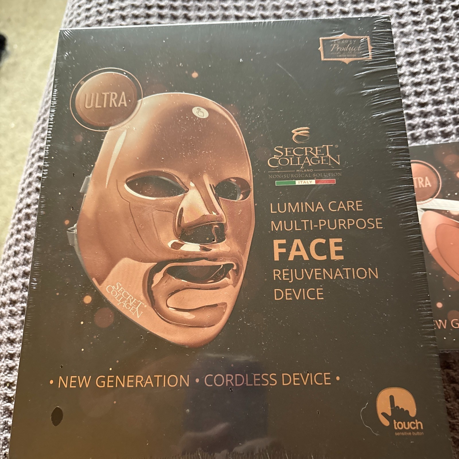 Secret Collagen Lumina Care LED Face Rejuvenation Mask Device New Sealed