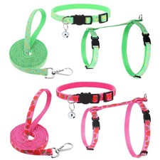 Adjustable Escape-Proof Cat Harness and Leash Set for Safe Walking Travel