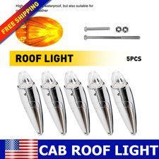 5X Clear Amber Cab LED Roof Top Marker lights Fits 2011-2024 Ram 1500 2500 3500