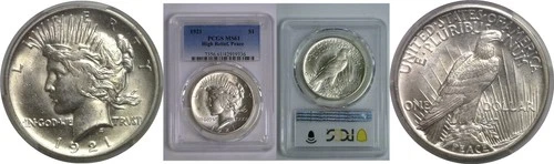 1921 Peace Dollar   PCGS MS-61