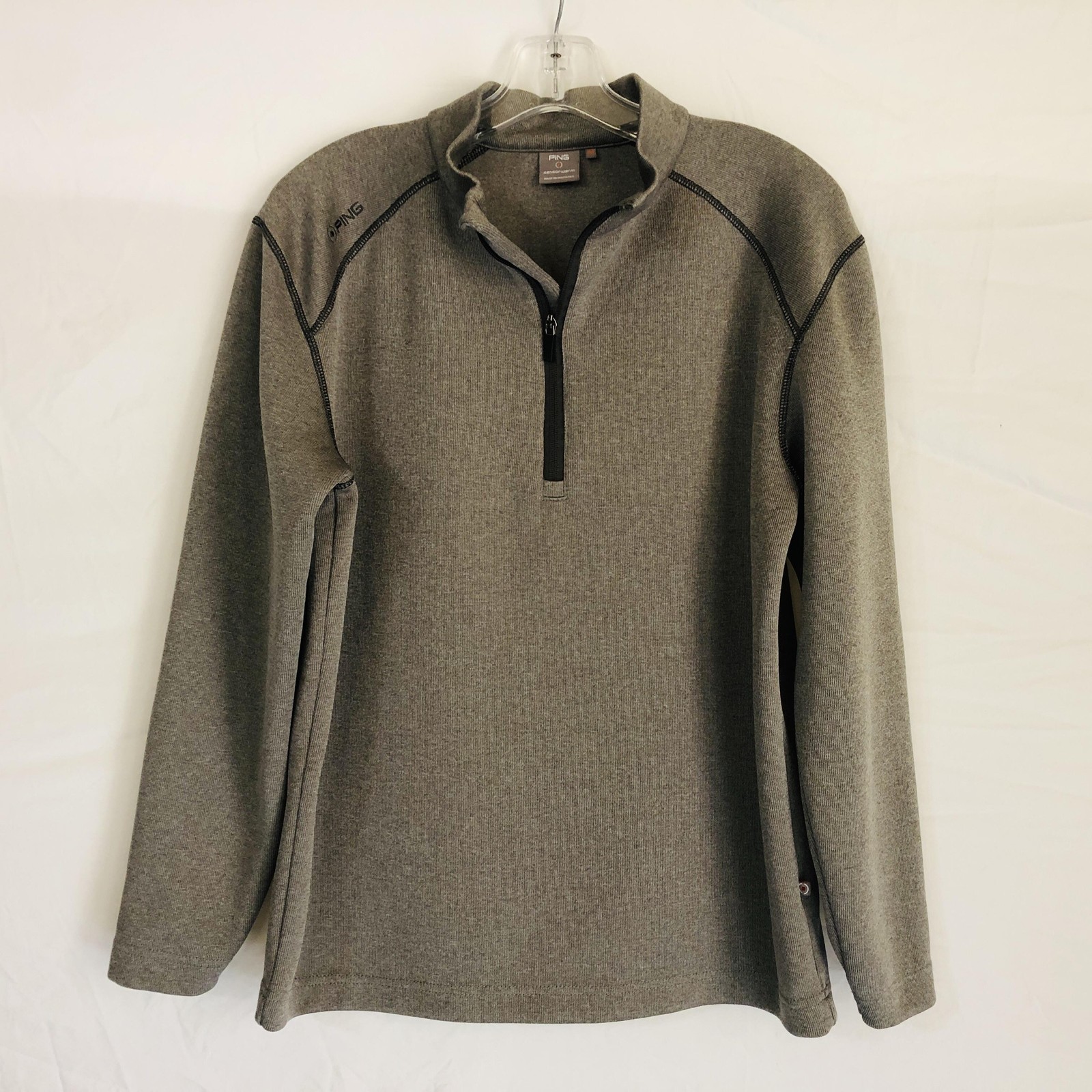 PING Pullover Mens Medium Gray SensorWarm Quarter… - image 1