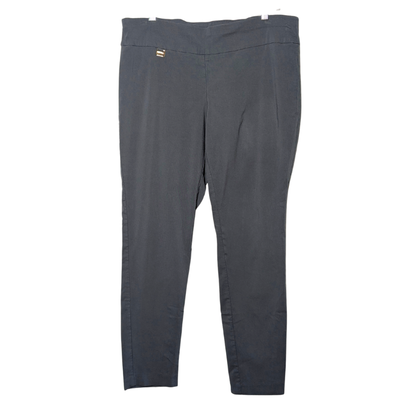 Alfani Women's Tummy Control Pull-On Skinny Pants, Gray, Petite, Plus Size 16P