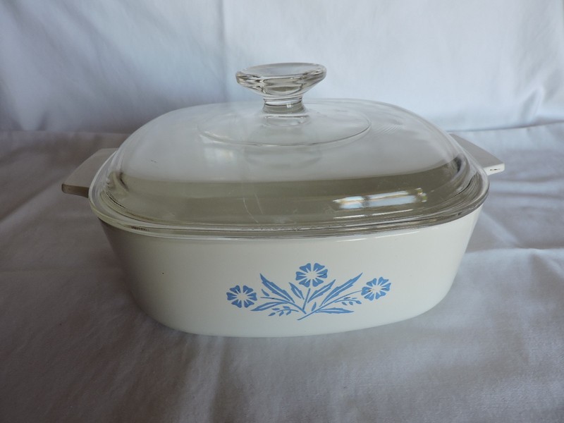 Corning Ware Blue Cornflower Vintage Casserole Dish