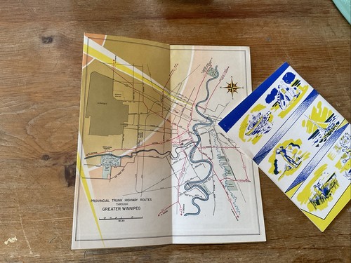 1956 Manitoba Travel Map And Accommodation Book Excellent - Picture 4 of 10