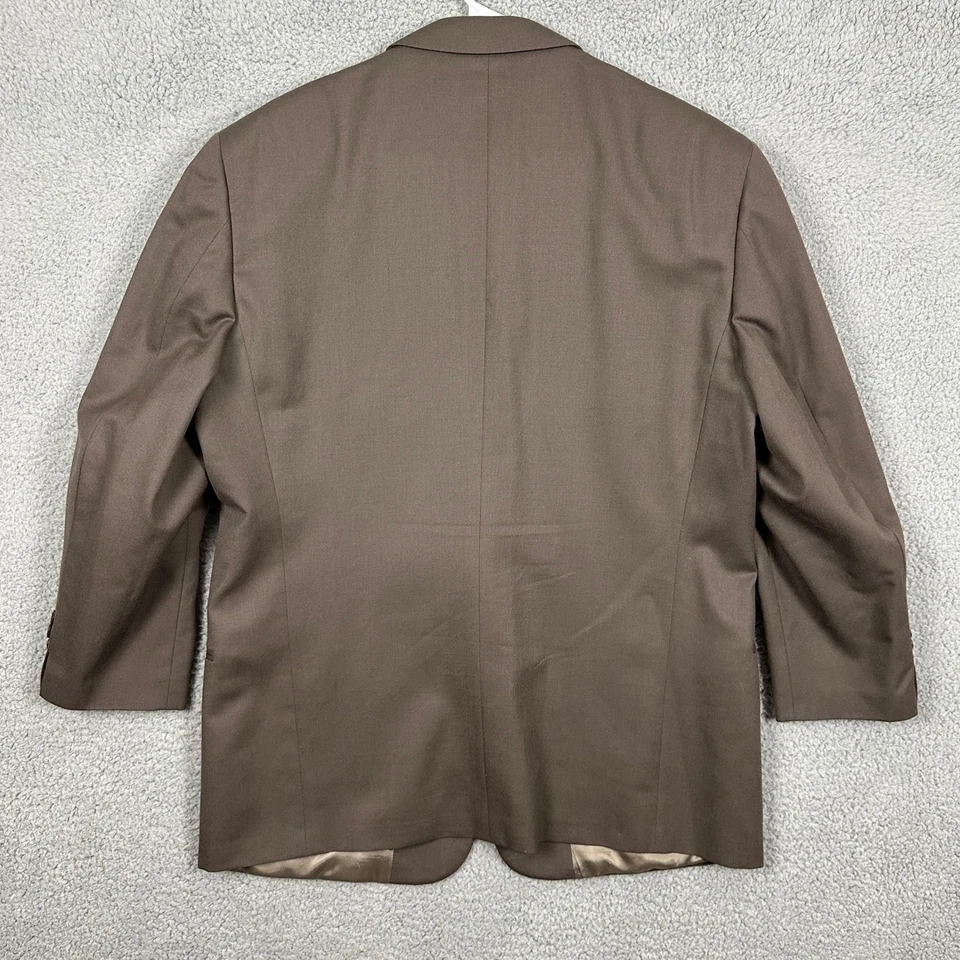 Valentino Uomo Pure Virgin Шерсть Спортивное пальто Блейзер Мужской 44 Короткий Коричневый 2 Пуговицы - Изображение 2 из 4