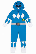Power Rangers Blue Ranger Kids Costume Hoodie Pajama   Size 7
