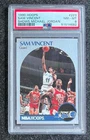1990 Hoops Sam Vincent (Shows Michael Jordan) #223 Orlando Magic PSA 8 NM-MT