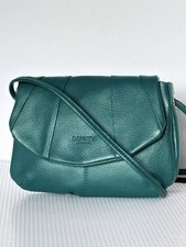 Osprey London Vintage-inspired,Teal Leather Pleated Crossbody/Shoulder Bag(NWOT)