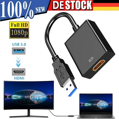 USB 3.0 Videokabel Konverter zu auf HDMI Adapter Für Laptop PC HDTV HD 1080P