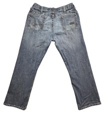 Ariat FR M4 Low Rise Boot Cut Jeans Mens 35x28 Blue Work Denim Flame Resistant