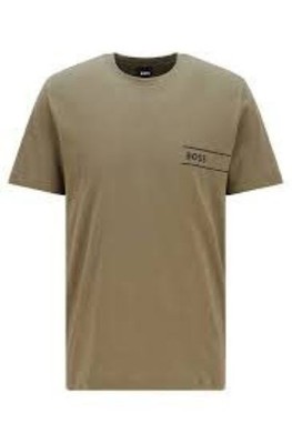 Hugo Boss Men's T-Shirt RN 24 Dark Green Large