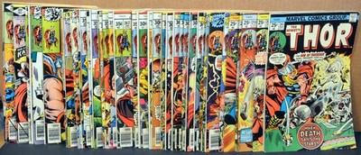 THE MIGHTY THOR - Huge Run of 49 from #241 to #289 FINE to VF 1975-1979 Marvel