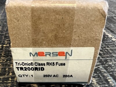 Mersen/Ferraz Shawmut Time Delay Class RK5 Fuse 250VAC/DC 200A TR200RID