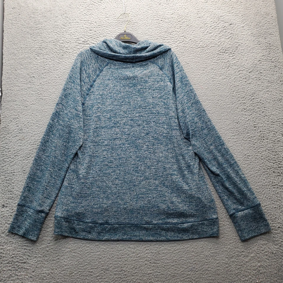 Reebok Sweater Womens XL Multi Stretch Knit Activewear Cowl Neck Drawstring - Image 2 of 4