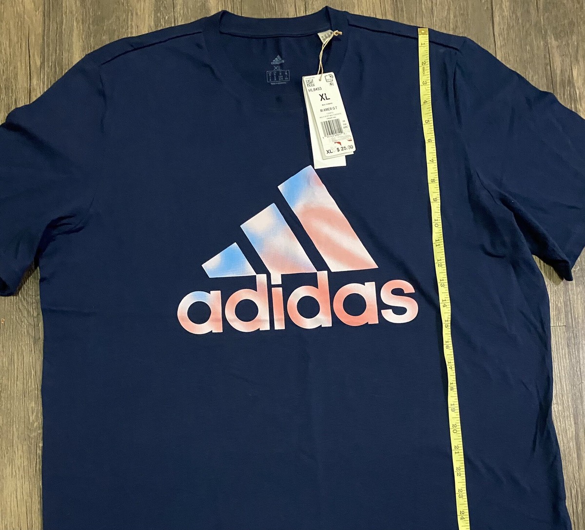 Adidas Men's T-shirt XL Short Sleeve Blue NWT | eBay