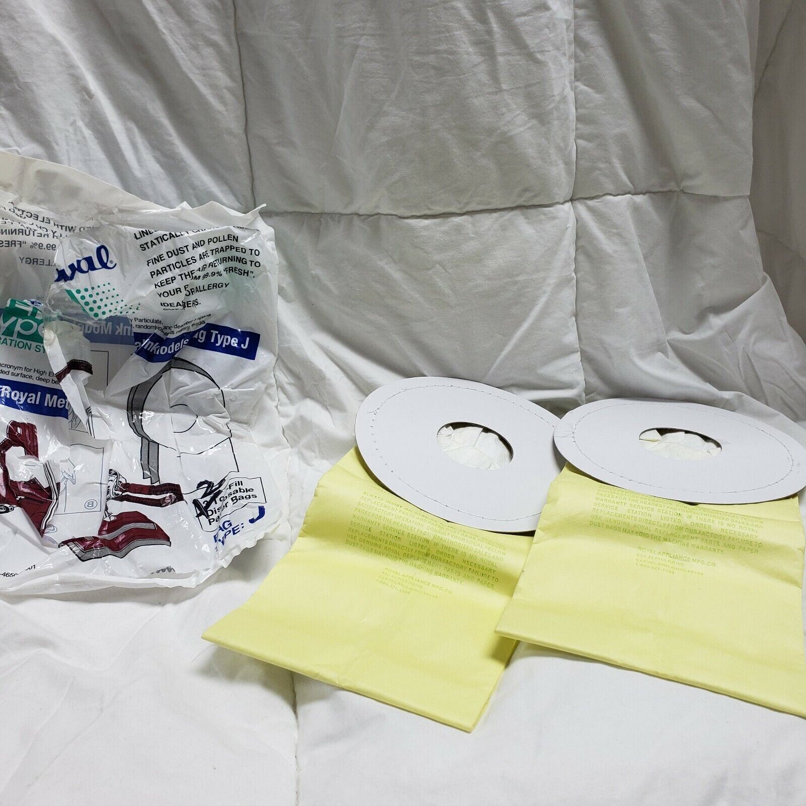 Royal Type J HEPA Filtration 3465075001 Vacuum Bags Genuine 2 PK*OPEN BOX* eBay