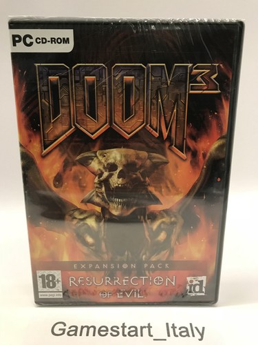 DOOM 3: RESURRECTION OF EVIL (PC) NUOVO SIGILLATO NEW SEALED COMPUTER GAMES - Imagen 1 de 4