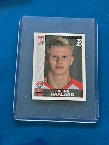 PANINI ERLING HAALAND 2019 FUSSBALL ROOKIE CARD STICKER PERFECT FOR PSA GRADING