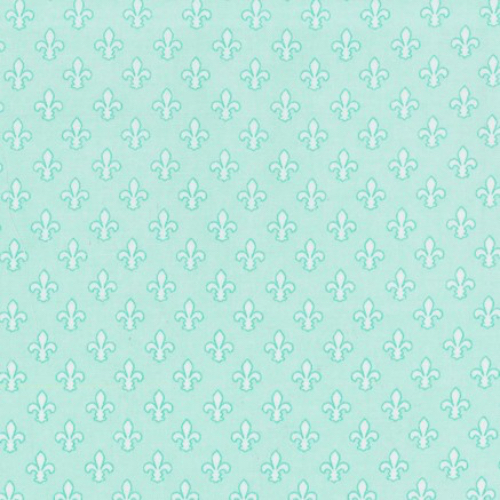 Michael Miller Fleur-de-lis TURQUOISE 100%Cotton Fabric FAT QUARTER CX6556-AQUA - Picture 1 of 1