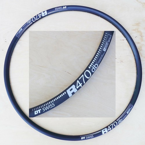 DT Swiss R 470 Road Rim  Black   Tubeless   Disc Brake   20mm Internal Width Rdr047dpn28s011544