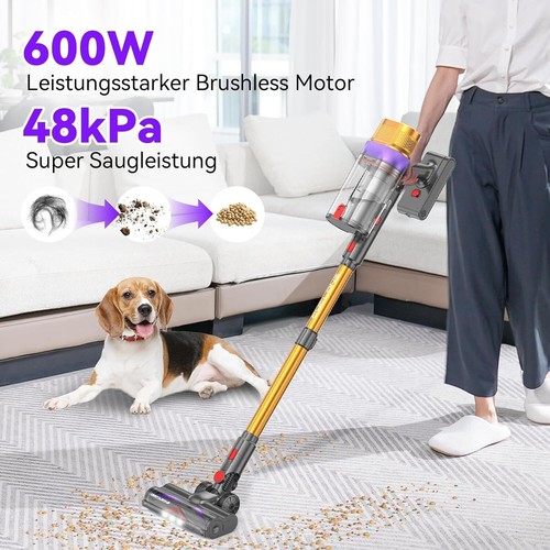 Vistefly V15 Ultra Akku Staubsauger, 48000Pa 600W 70Mins Staubsauger Kabellos DE - Bild 2 von 19
