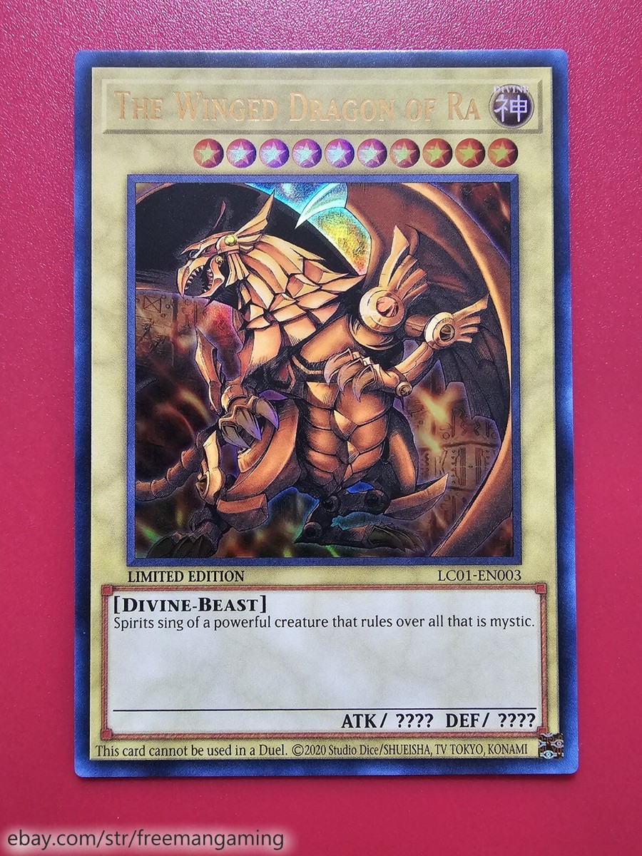 yugioh god cards winged dragon of ra The [LDK2-ENS03] Ultra Rare may be 1st or Unlimited Edition The Winged Dragon of Ra
