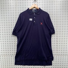 Vintage 90 Polo Ralph Lauren Collared Shirt Mens Medium Blue Golf Crest USA