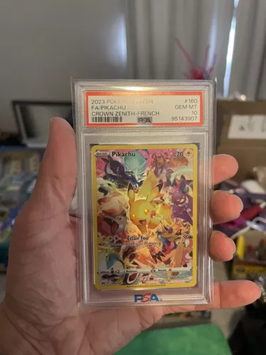 French Pokémon Crown Zenith Secret Rare Pikachu Psa 10 Pop 130