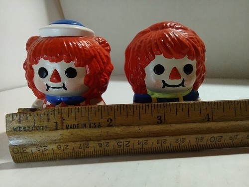 Estatuillas de cerámica de colección Raggedy Ann y Andy pintadas a mano piezas de aficionado - Imagen 7 de 12
