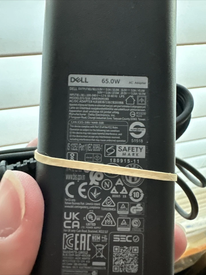 Dell DA65NM190 USB-C Laptop Charger HP Chromebook Lenovo - Image 2 of 2