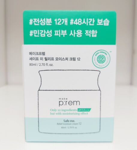 Make P:rem Prem Safe Me Relief Moisture Cream 12 Ingredients 80ml Exp 12/26 - Picture 1 of 2